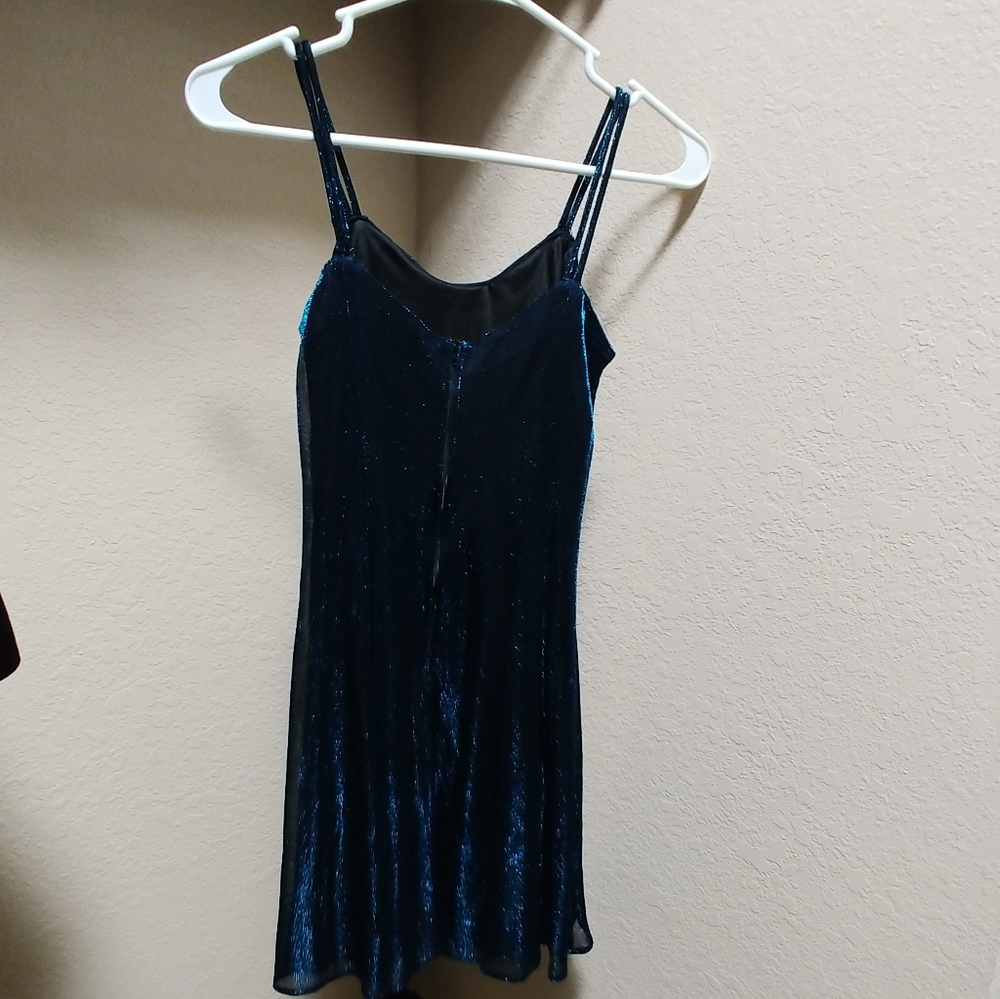 SOLD Blue black shimmery dress